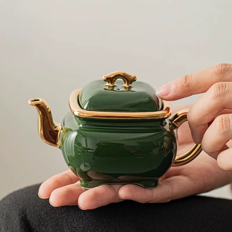 Royal green teapot