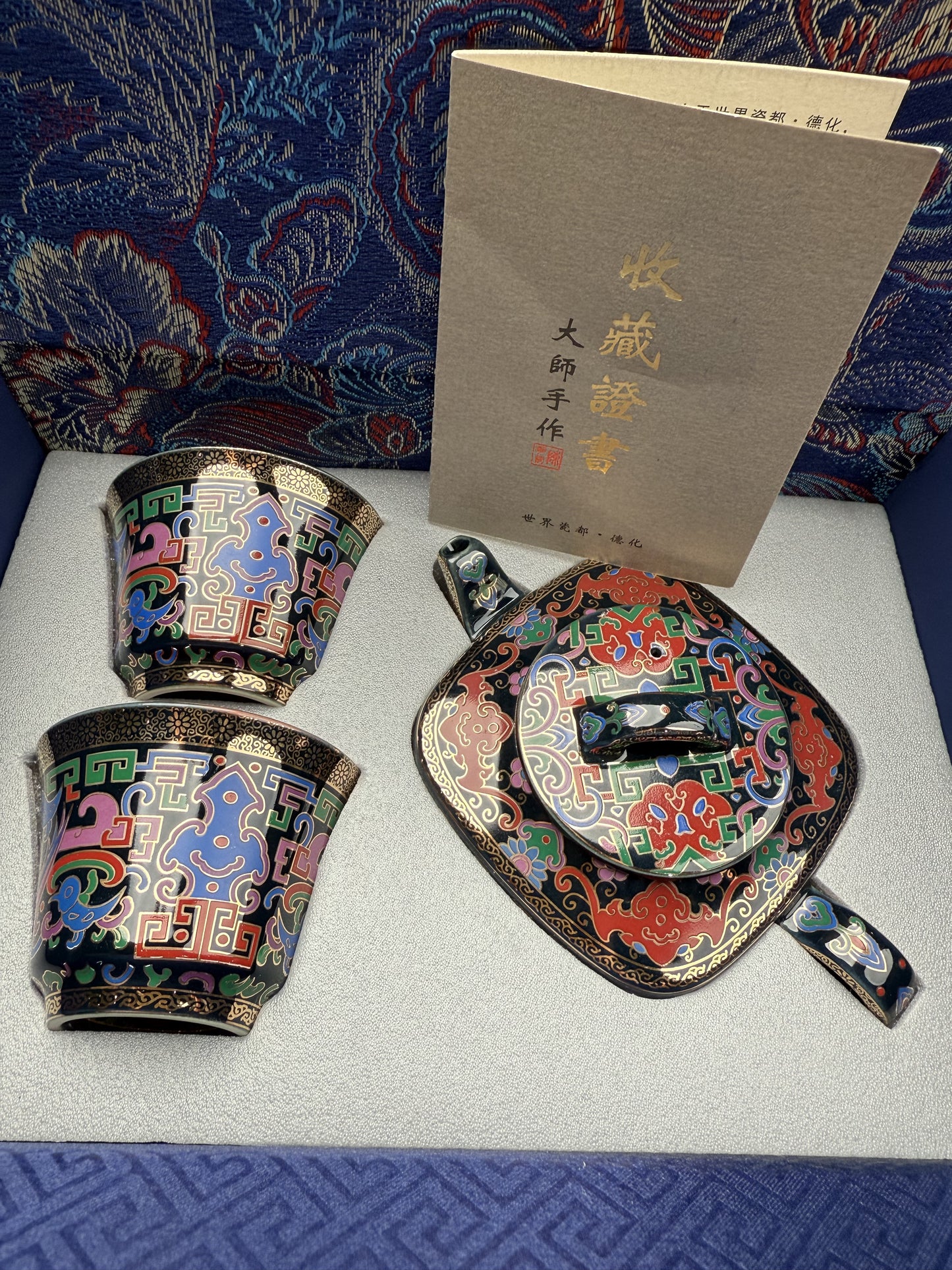 Hand painted tea set